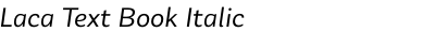 Laca Text Book Italic